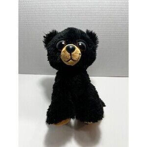 Aurora 2016 Black 10" Dreamy Brown Big Eyed Bear Plush Stuffed Animal Toy Beanie